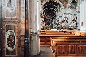 Fohhn Linea LX-60 im Kirchenschiff der Kloster Kathedrale St. Gallen.